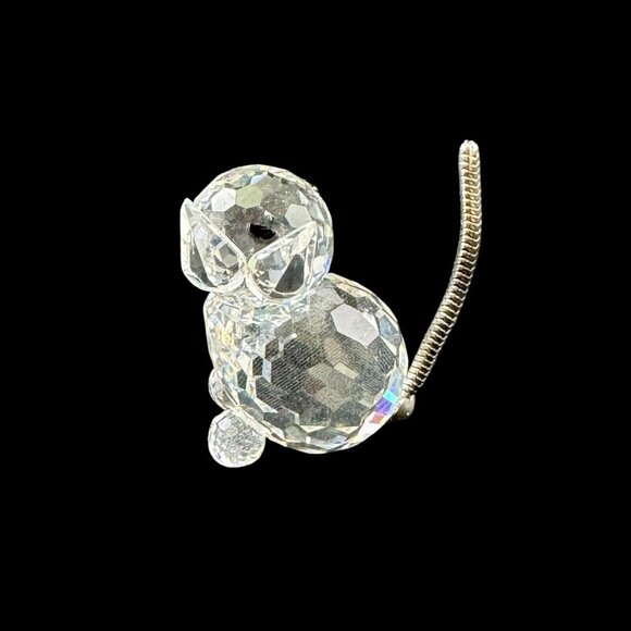 Swarovski Crystal Minis Cat Figurine Miniature Vintage 1980s Made in Austria - Picture 4 of 7